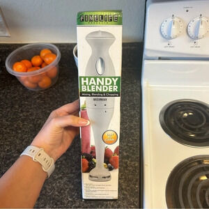 White Handy Blender Mixing Blending Chopping